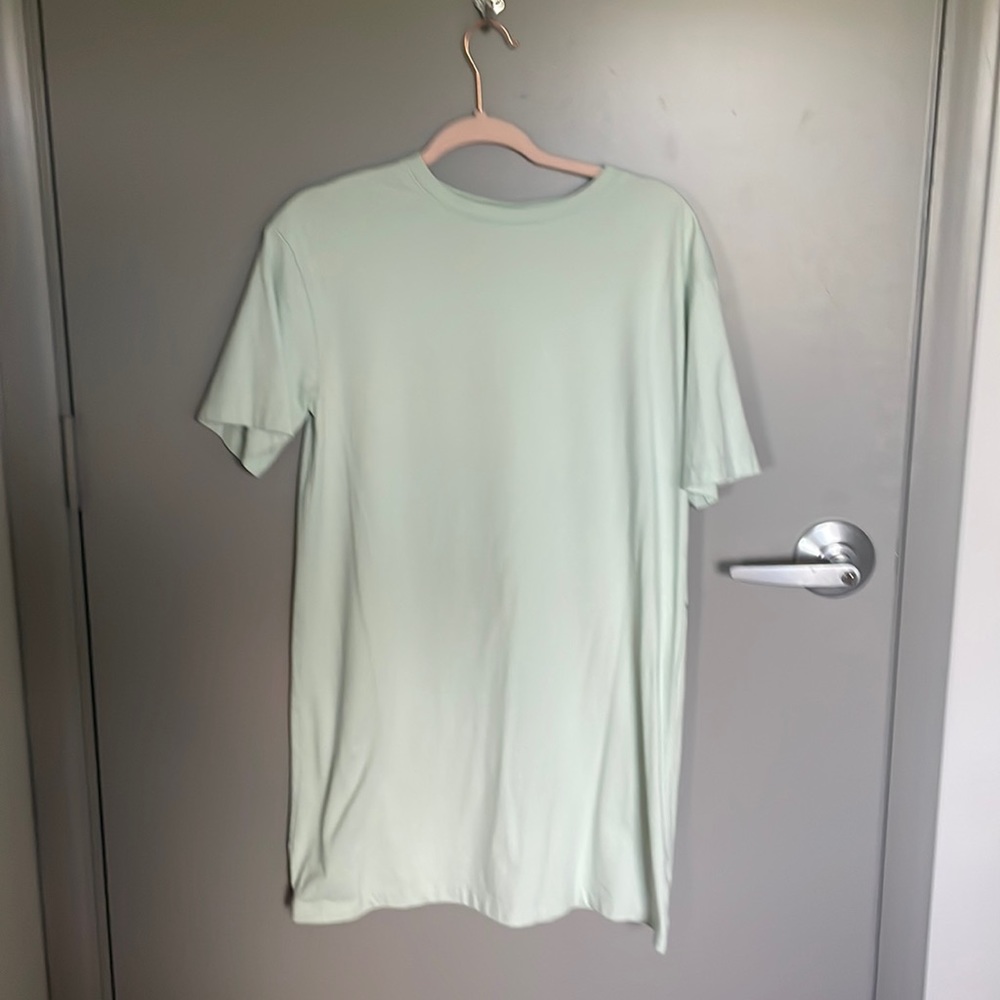 Seafoam green tshirt dress